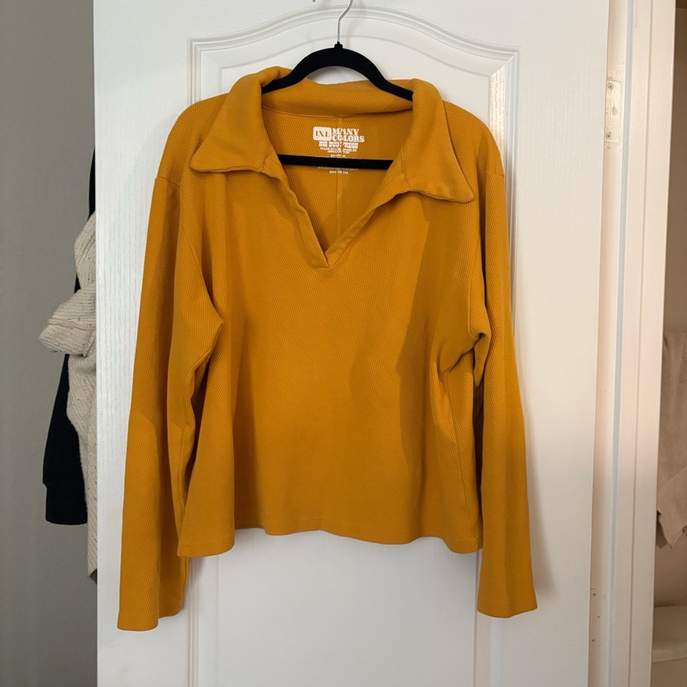 Big Bud Press Mustard Yellow Long Sleeve Top